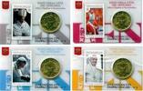 Vaticaan Vaticaan 2015 50 Cent in coincard met zegel nummer 6 t/m 9 -