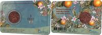 Nederland 1 Cent Nederland 2024 'laatste bronzen 1 cent ' in coincard 1924 -