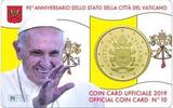 Vaticaan Vaticaan 2019 50 Cent in coincard Nummer 10 -