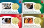 Vaticaan Vaticaan 2021 50 Cent in coincard met zegel nummer 36 t/m 39 -