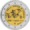 Speciale 2 euromunten 2 Euro Italië 2011 150 jaar Republiek -