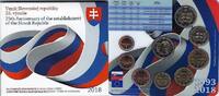 Slowakije set2018 25 jaar Slowaakse Republiek met extra de 2 euromunt. -