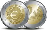 Speciale 2 euromunten 2 euro Nederland 2012 10 jaar Euro in capsule -