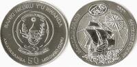 Rwanda 2017 50 Amafaranga Nautical Ounce - Santa Maria Zilver