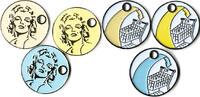Winkelwagenmunt Nederland 3 x Marilyn Monroe -