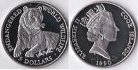 Cook Islands 5 Dollar Cook Islands 1990 5 Dollar 'Wild life-Tiger' -