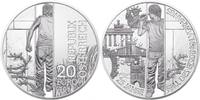 Oostenrijk 20 euro Oostenrijk 2014 20 Euro 25 jaar val ijzeren gordijn -