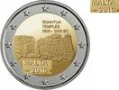 Malta 2 Euro2016 Ggantija tempel met Frans muntteken. -