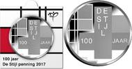 Nederland 2017 100 jaar de Stijl in munthouder -