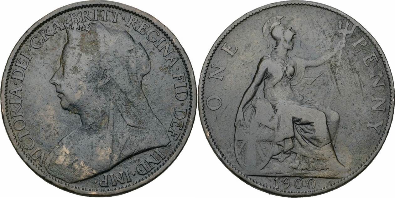 Gro britannien Victoria 1 Penny 1900 One Penny Britannia Great Britain gro-britannien-victoria-1-penny-1900-one-penny-britannia-great-britain