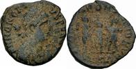 Römisches Kaiserreich Centenionalis Honorius Centenionalis Antiochia 406-408 GLORIA ROMANORVM Drei Kaiser RIC 153 v. -