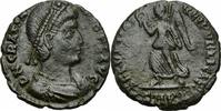Römisches Kaiserreich Centenionalis Gratianus Bronze Cyzicus 367-375 SECVRITAS REIPVBLICAE Victoria RIC 13 (c) - R -