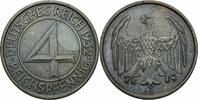 Weimarer Republik 4 Pfennig 1932 Weimarer Republik 4 Reichspfennig 1932 ... 30,00 EUR  Excl. 5,00 EUR Verzending