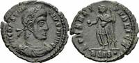 Römisches Kaiserreich 1/2 Centenionalis Constantius II Nummus Siscia SPES REI PVBLICE Kaiser Helm Globus Speer RIC 393 -