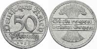Weimarer Republik 50 Pfennig Weimarer Republik Deutsches Reich 50 Pfennig 1920 D München Ähren Alu Jaeger 301 -