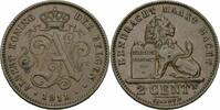 Belgien Belgie Belgique Belgium 2 Centimes Belgien Albert I. 2 Centimes 1911 Narrow Date Dutch DER BELGEN Belgium KM # 65 -