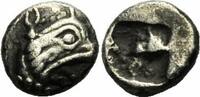 Ionien Tetartemorion Teos Phokaia Ionien Tetartemorion 521-478 Greifenkopf Griffin Incusum Klein 480 -