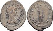 Römisches Kaiserreich Antoninian Gallienus Antoninian Rom 264-267 IOVIS STATOR Jupiter Zepter Blitz RIC 216 -