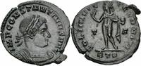 Römisches Kaiserreich Follis Constantinus I Follis Trier 316 SOLI INVICTO COMITI Sol Globus Krone RIC 102 / 2 -