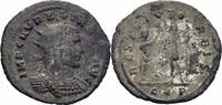 Römisches Kaiserreich Antoninian Aurelianus Antoninian Cyzicus 272 RESTITVT ORBIS Kaiser Frau Terra Kranz RIC 347 -