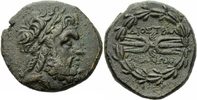 Lydien Bronze Tralles Lydien Bronze 133 v.Chr. Zeus Blitzbündel Kranz Tralleis SNG Kayhan 1010 -