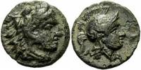 Mysien Bronze Lampsakos Mysien Bronze um 300 Ethnikon Λ-A Herakles Athena Slg. Klein 274 var. -