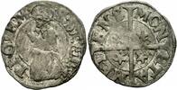 Frankreich Bugne Metz Bugne 1/3 Groschen ca. 1550-1588 Stephan Kreuz Frankreich Wendling II/F/f/4 -