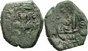 Byzanz Follis Byzanz Constans II Follis Constantinopolis 653/654 Kreuz Stern Sear 1007 / 5 -
