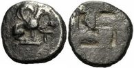 Ionien 1/3 Obol Teos Ionien Tritemorion 475-450 v. Chr. Greif Griffin Quadratum Incusum Balcer - -