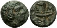 Makedonien Bronze Amphipolis Makedonien Bronze 410-357 Apollon Taenia Fackel Torch SNG Cop. 48 -