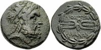 Lydien Bronze Tralles Lydien Bronze 133 v.Chr. Zeus Blitzbündel Kranz Tralleis SNG Kayhan 1010 -
