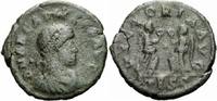 Römisches Kaiserreich Nummus Arcadius Scarce Nummus Thessalonica 383-388 VICTORIA AVG Two Victories RIC 63 c -